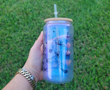 Load image into Gallery viewer, Mushroom Beer Can Glass | Boho Mushroom Coffee Glass | Aesthetic Coffee Glass