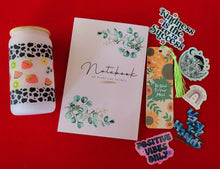 Load image into Gallery viewer, Cute Notebook Journal My plans and Secrets Gift Box, With Beer Can Included