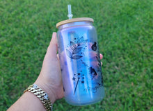 Load image into Gallery viewer, Mushroom Beer Can Glass | Boho Mushroom Coffee Glass | Aesthetic Coffee Glass