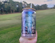 Load image into Gallery viewer, Mushroom Beer Can Glass | Boho Mushroom Coffee Glass | Aesthetic Coffee Glass