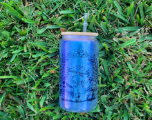 Load image into Gallery viewer, Mushroom Beer Can Glass | Boho Mushroom Coffee Glass | Aesthetic Coffee Glass