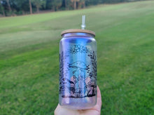 Load image into Gallery viewer, Mushroom Beer Can Glass | Boho Mushroom Coffee Glass | Aesthetic Coffee Glass