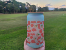 Load image into Gallery viewer, Cow Print Glass Cup | Iced Coffee Glass Cup | Trendy Pattern Glass Cup