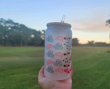 Load image into Gallery viewer, Valentine's Day Beer Can Glass | Dinosaur Beer Can, Kawaii Heart Cup With Lid