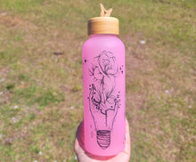 Load image into Gallery viewer, Borosilicate Glass Water Cute and Trendy Floral Cup, spade cup