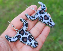 Load image into Gallery viewer, COWHIDE Cute EARRINGS | Genuine Hair on Cowhide Cow Head Earrings