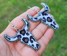 Load image into Gallery viewer, COWHIDE Cute EARRINGS | Genuine Hair on Cowhide Cow Head Earrings