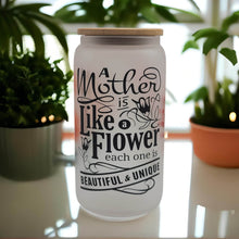 Load image into Gallery viewer, Cheers to Mom - 16 oz Libbey Beer Can Glass Mother's Day Gift Bday Gift Libbey