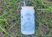 Load image into Gallery viewer, Mushroom Beer Can Glass | Boho Mushroom Coffee Glass | Aesthetic Cup