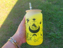 Load image into Gallery viewer, Mushroom Beer Can Glass | Boho Mushroom Coffee Glass | Aesthetic Cup