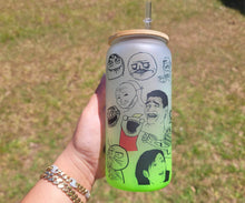 Load image into Gallery viewer, Funny Meme Beer Can Glass | Boho Coffee Glass | Aesthetic Coffee Glass
