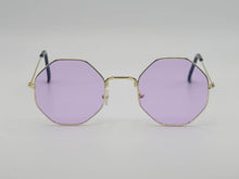Load image into Gallery viewer, Popular Fashion Medium hexagonal Unisex Luxury Sunglasses Purple