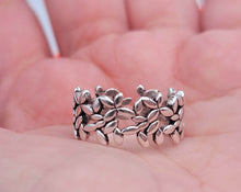 Load image into Gallery viewer, Adjustable Open Leaf Ring High Quality 925 Stamped Sterling Silver Tree Leaf