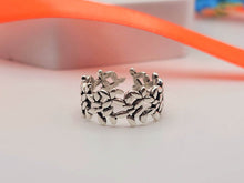 Load image into Gallery viewer, Adjustable Open Leaf Ring High Quality 925 Stamped Sterling Silver Tree Leaf