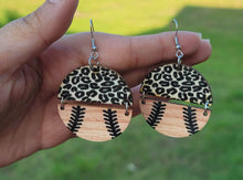 Load image into Gallery viewer, Baseball Earrings, Baseball Earrings, Baseball Dangle Earrings, Baseball Accessories