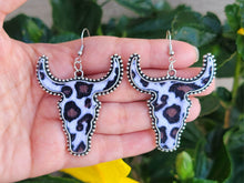Load image into Gallery viewer, COWHIDE Cute EARRINGS | Genuine Hair on Cowhide Cow Head Earrings
