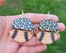 Load image into Gallery viewer, Baseball Earrings, Baseball Earrings, Baseball Dangle Earrings, Baseball Accessories
