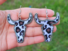 Load image into Gallery viewer, COWHIDE Cute EARRINGS | Genuine Hair on Cowhide Cow Head Earrings