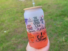 Load image into Gallery viewer, Self Love Beer Can Glass | Boho Affirmation Coffee Glass Libbey 16 oz