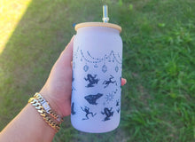 Load image into Gallery viewer, Color Changing Cup Frog Moth Beer Can Glass Witchy Gifts Crystal Moth