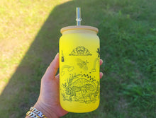 Load image into Gallery viewer, Mushroom Beer Can Glass | Boho Mushroom Coffee Glass | Aesthetic Cup