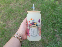 Load image into Gallery viewer, Frida Kahlo Beer Can Glass Color Change Cup l Red Flowers Cute Design