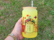 Load image into Gallery viewer, Frida Kahlo Beer Can Glass Color Change Cup l Red Flowers Cute Design