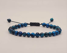 Load image into Gallery viewer, Blue Tiger's Eye Shinny 4mm Bracelet Powerful Bracelet Adjustable