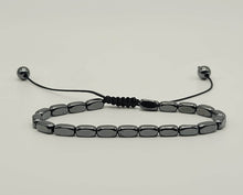 Load image into Gallery viewer, Hematite Power Mini 4mm Beaded Gemstone Bracelet Adjustable