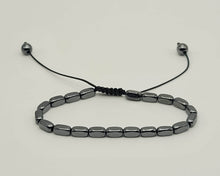 Load image into Gallery viewer, Hematite Power Mini 4mm Beaded Gemstone Bracelet Adjustable