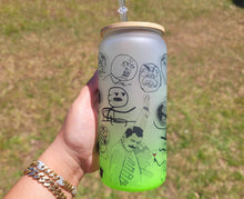 Load image into Gallery viewer, Funny Meme Beer Can Glass | Boho Coffee Glass | Aesthetic Coffee Glass