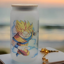 Load image into Gallery viewer, Dragon Ball Z Beer Can glass | Boho Coffee Glass | 16 oz