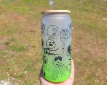 Load image into Gallery viewer, Funny Meme Beer Can Glass | Boho Coffee Glass | Aesthetic Coffee Glass
