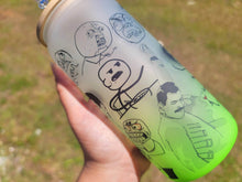Load image into Gallery viewer, Funny Meme Beer Can Glass | Boho Coffee Glass | Aesthetic Coffee Glass