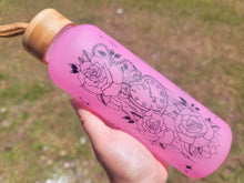 Load image into Gallery viewer, Borosilicate Glass Water Cute and Trendy Floral Cup, spade cup