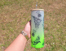 Load image into Gallery viewer, Sphynx Cat Can Glass | Boho Fallen Angel Coffee Glass  24 oz