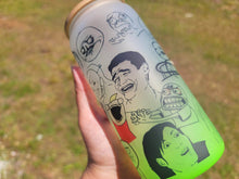 Load image into Gallery viewer, Funny Meme Beer Can Glass | Boho Coffee Glass | Aesthetic Coffee Glass