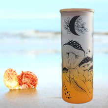 Load image into Gallery viewer, Medusa Beer Can Glass | Boho Mushroom Coffee Glass | 24 oz