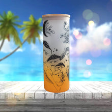 Load image into Gallery viewer, Medusa Beer Can Glass | Boho Mushroom Coffee Glass | 24 oz