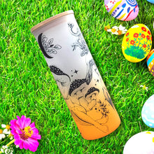 Load image into Gallery viewer, Medusa Beer Can Glass | Boho Mushroom Coffee Glass | 24 oz