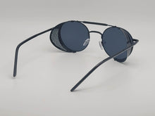 Load image into Gallery viewer, Steampunk Goggles Glasses Round Sunglasses Emo Retro All black