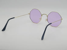 Load image into Gallery viewer, Popular Fashion Medium hexagonal Unisex Luxury Sunglasses Purple
