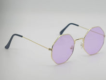 Load image into Gallery viewer, Popular Fashion Medium hexagonal Unisex Luxury Sunglasses Purple