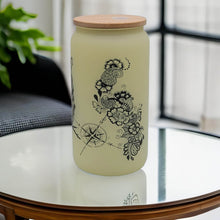 Load image into Gallery viewer, Owl Beer Can Glass | Boho Colorful Owl Coffee Glass | 16 oz