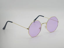 Load image into Gallery viewer, Popular Fashion Medium hexagonal Unisex Luxury Sunglasses Purple