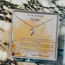 Load image into Gallery viewer, To My Beautiful Mom Necklace, Christmas Gift from Daughter Mother's Day Gift
