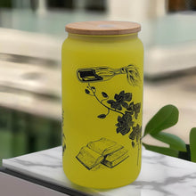 Load image into Gallery viewer, Owl Beer Can Glass | Boho Colorful Owl Coffee Glass | 16 oz