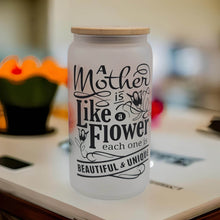 Load image into Gallery viewer, Cheers to Mom - 16 oz Libbey Beer Can Glass Mother's Day Gift Bday Gift Libbey