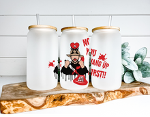 Load image into Gallery viewer, Conejo Bad Bunny Halloween Themed Iced Coffee Cup Glass - Trendy Glass Jar