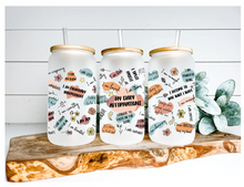 Load image into Gallery viewer, Daily Affirmations Beer Can glass | Boho Coffee Glass | 16 OZ